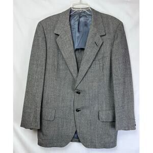Oxxford Clothes Connolly's Men Size 44T Gray 2 Button Business Dress Suit Blazer